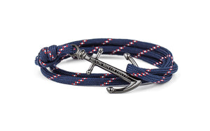 Anker Armband COLONEL navy-rot - Black Mountain Heritage